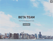 Tablet Screenshot of beta-team.com